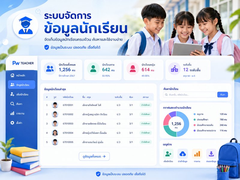 ระบบจัดการข้อมูลนักเรียน